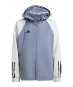 adidas Tiro 23 Competition Allwetterjacke Kids Regenjacke Kinder graugrau