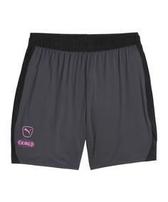 PUMA KING Pro Short Fußballshorts Herren grauschwarz