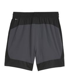 Rückansicht von PUMA KING Pro Short Fußballshorts Herren grauschwarz