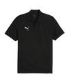 PUMA teamFINAL Casuals Poloshirt Trikot Herren - schwarzsilber