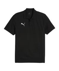 PUMA teamFINAL Casuals Poloshirt Trikot Herren - schwarzsilber