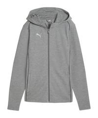 PUMA teamFINAL Casuals Kapuzenjacke Damen Trikot Damen - grausilber