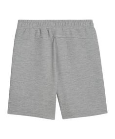 Rückansicht von PUMA teamFINAL Casuals Shorts Kids Fußballshorts Kinder grausilber