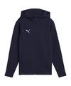 PUMA teamFINAL Casuals Kapuzenjacke Kids Fu&szlig;ballshorts Kinder - dunkelblausilber