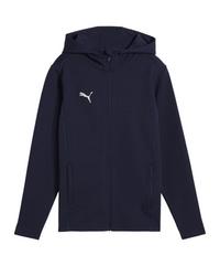 PUMA teamFINAL Casuals Kapuzenjacke Kids Fu&szlig;ballshorts Kinder - dunkelblausilber
