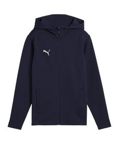 PUMA teamFINAL Casuals Kapuzenjacke Kids Fußballshorts Kinder dunkelblausilber