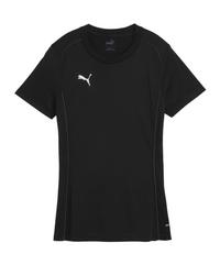 PUMA teamFINAL Casuals T-Shirt Damen Fu&szlig;ballshorts Damen - schwarzsilber