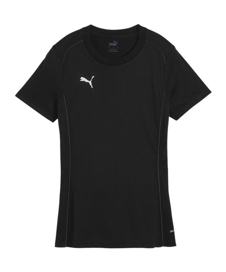 PUMA PUMA teamFINAL Casuals T-Shirt Damen Fu&szlig;ballshorts Damen - schwarzsilber - 0 | SportScheck
