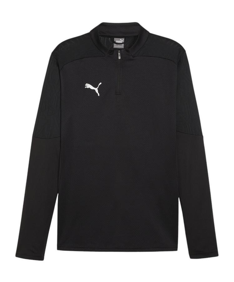 PUMA PUMA teamFINAL Training 1/4 Zip Sweatshirt Trikot Herren - schwarzsilber - 0 | SportScheck
