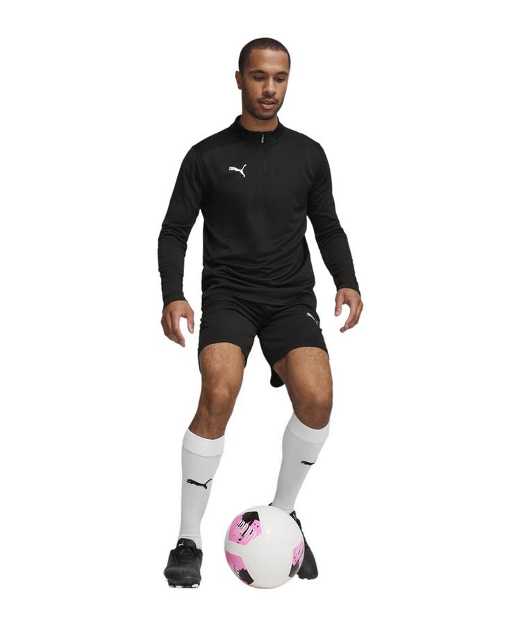 PUMA PUMA teamFINAL Training 1/4 Zip Sweatshirt Trikot Herren - schwarzsilber - 1 | SportScheck