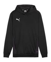 PUMA teamGOAL Hoody Funktionssweatshirt Herren - schwarzweissgrau