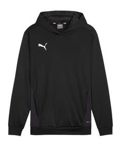 PUMA teamGOAL Hoody Funktionssweatshirt Herren schwarzweissgrau