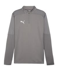 PUMA teamFINAL Training 1/4 Zip Sweatshirt Trikot Herren - grausilber