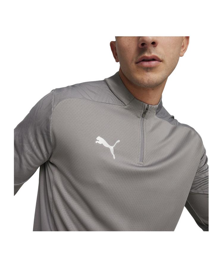 PUMA PUMA teamFINAL Training 1/4 Zip Sweatshirt Trikot Herren - grausilber - 1 | SportScheck