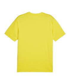 Rückansicht von PUMA teamGOAL Trikot Funktionsshirt Herren gelbschwarzgelb