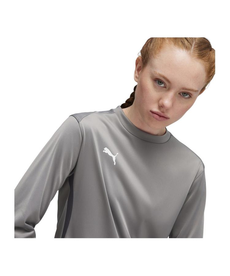 PUMA PUMA teamGOAL Training Sweatshirt Damen Funktionssweatshirt Damen - grauweissgrau - 3 | SportScheck