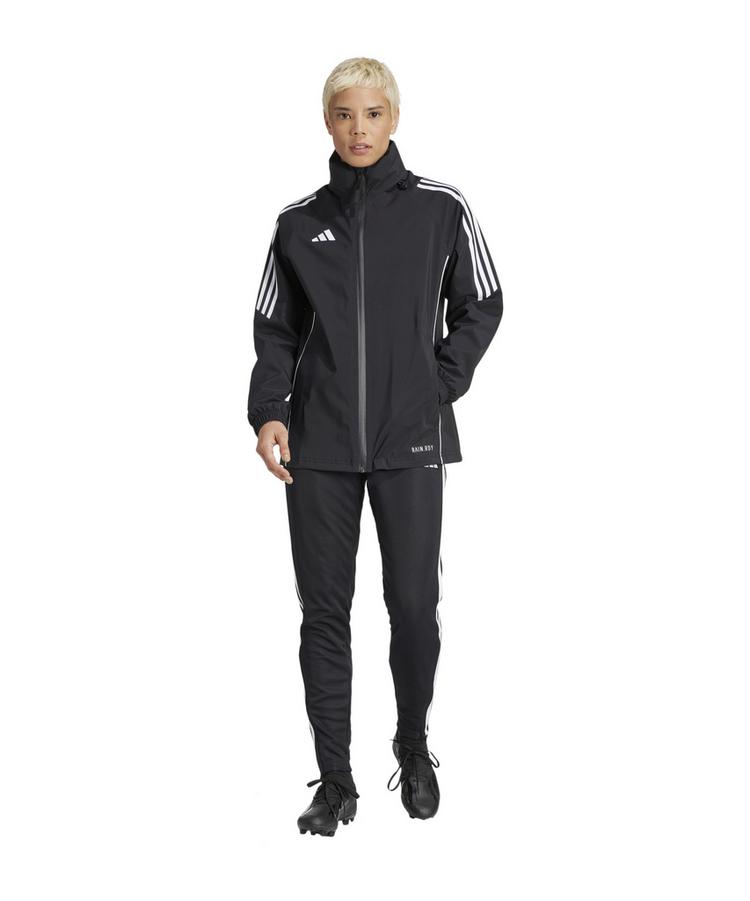 adidas adidas Tiro 24 Regenjacke Damen Trainingsjacke Damen - schwarzweiss - 2 | SportScheck