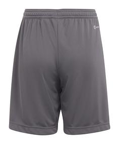 Rückansicht von adidas Entrada 22 Short Kids Fußballshorts Kinder grau
