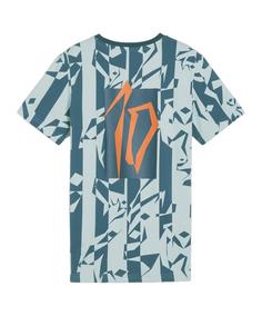 Rückansicht von PUMA Neymar Jr. Creativity T-Shirt Kids Funktionsshirt Kinder gruenhellblau