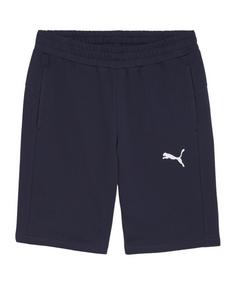 PUMA teamGOAL Casuals Shorts Fußballshorts Herren dunkelblauweiss