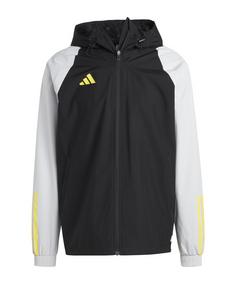 adidas Tiro 23 Competition Allwetterjacke Regenjacke Herren schwarzgraugelb