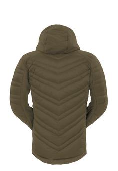 Rückansicht von Grüezi Bag Lightful DownWool M Daunenjacke Herren Olive Mustard