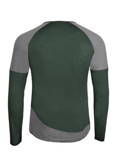 Rückansicht von Grüezi Bag WoodWool Mr. Picard Funktionsshirt Herren Bayberry Green