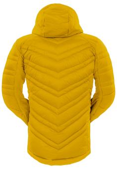 Rückansicht von Grüezi Bag Lightful DownWool M Daunenjacke Herren Pineapple Mustard