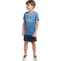 Rückansicht von Jack Wolfskin OUT AND ABOUT T KIDS Funktionsshirt Kinder elemental blue