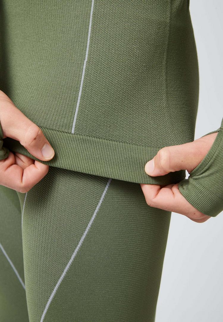 Snocks Snocks Thermounterw&auml;sche mit Daumenloch W&auml;scheset Herren - Olive - 7 | SportScheck