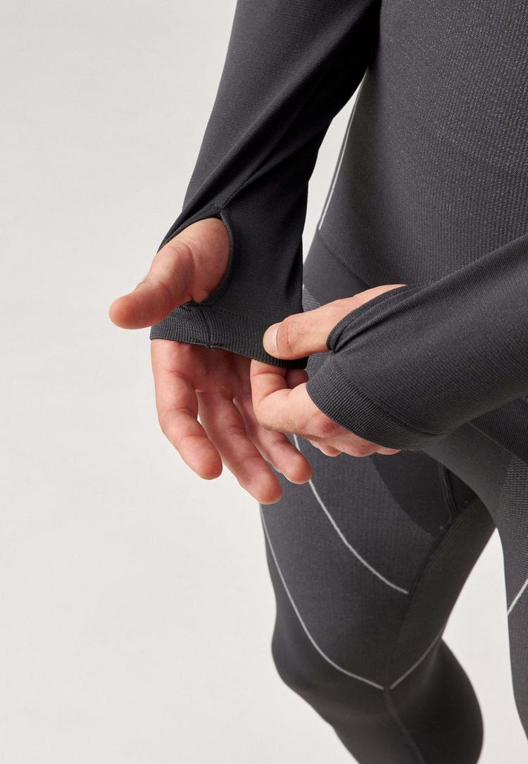 Snocks Snocks Thermounterw&auml;sche mit Daumenloch W&auml;scheset Herren - Grau - 5 | SportScheck