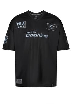 Re:Covered NFL Dolphins MIA 66 Oversized T-Shirt Black