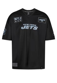 Re:Covered NFL Jets NYJ 60 Oversized T-Shirt Black