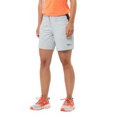 Rückansicht von Jack Wolfskin GRAVEX SHORTS W Fahrradshorts Damen cool grey