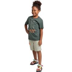 Rückansicht von Jack Wolfskin MORE HUGS T K Funktionsshirt Kinder slate green