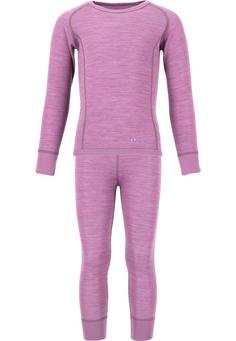 ZigZag Funktionswäsche-Set Pattani Wäscheset Kinder 4100 Smoky Grape