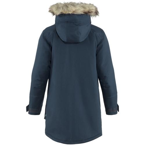 Rückansicht von FJÄLLRÄVEN Nuuk Parka Softshelljacke Damen Marine