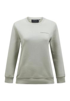 Peak Performance W Original Small Logo Crew Sweatshirt Damen gruen