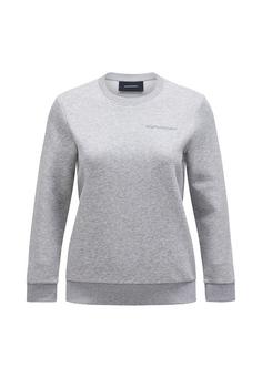 Peak Performance W Original Small Logo Crew Sweatshirt Damen GRAU