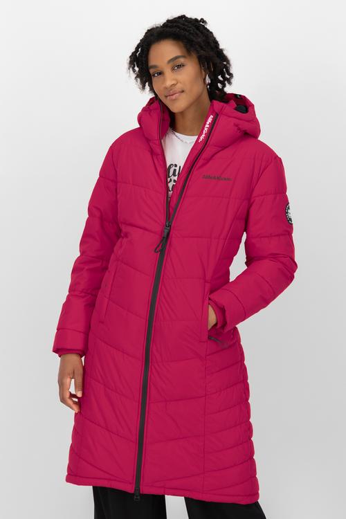 Rückansicht von ALIFE AND KICKIN VedaAK A Parka Winterjacke Damen fuchsia