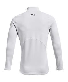 Rückansicht von Under Armour Coldgear Mock Sweatshirt Damen Laufshirt Herren schwarz