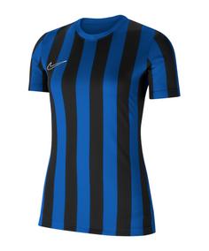 Nike Division IV Striped Trikot kurzarm Damen Fußballtrikot Damen blauschwarzweiss