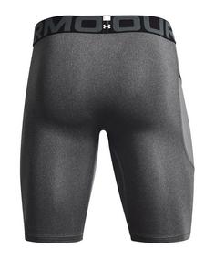 Rückansicht von Under Armour HG Tight Laufhose Herren grau