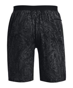 Rückansicht von Under Armour Reign Woven Short Training Laufshorts Herren schwarz