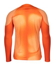 Rückansicht von Nike Gardien IV Torwarttrikot langarm Fußballtrikot orangeschwarz