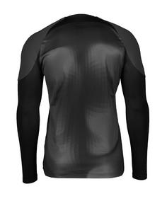 Rückansicht von Nike Torwarttrikot Fußballtrikot Herren grauschwarzweiss