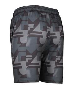 Rückansicht von FILA RIWINE AOP Regular Short   F83022 Sweathose Herren schwarzgrau