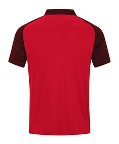 Rückansicht von JAKO Performance Poloshirt Poloshirt Herren rotschwarz