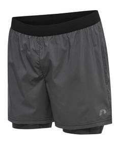 Newline 2in1 Short Running Laufshorts Herren grau