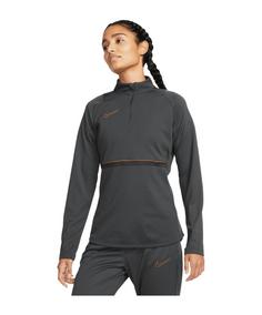 Nike Dri-FIT Academy HalfZip Sweatshirt Damen Funktionssweatshirt Damen graurot